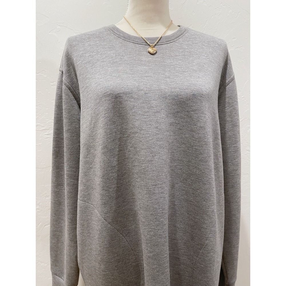 Spanx AirEssentials Gray Long Sleeve Dress L/XL Travel Comfort Wrinkle Resistant - Picture 5 of 9